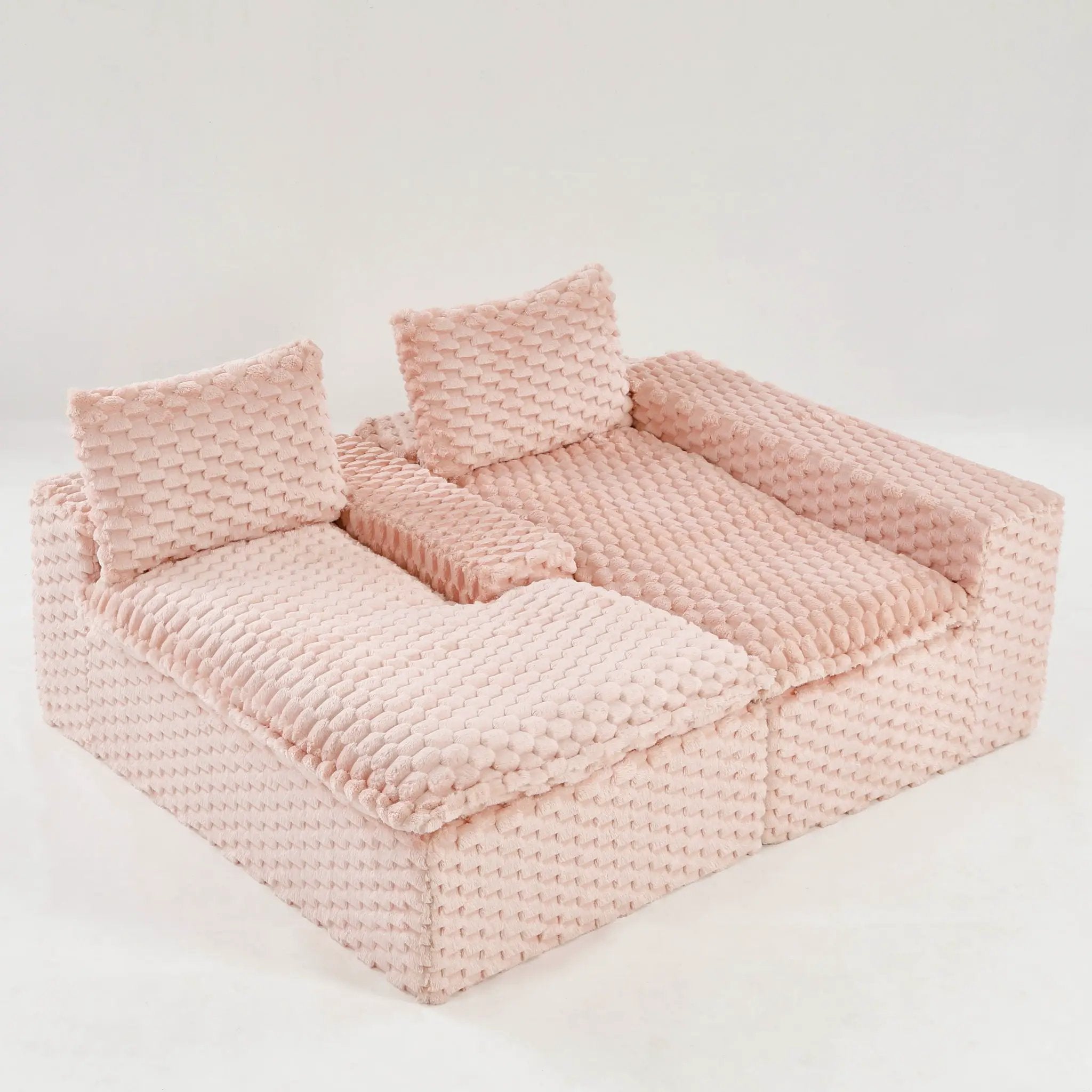Modular Sofa, Convertible Twin Seat With Chaise Lounge by HouseOfZazla