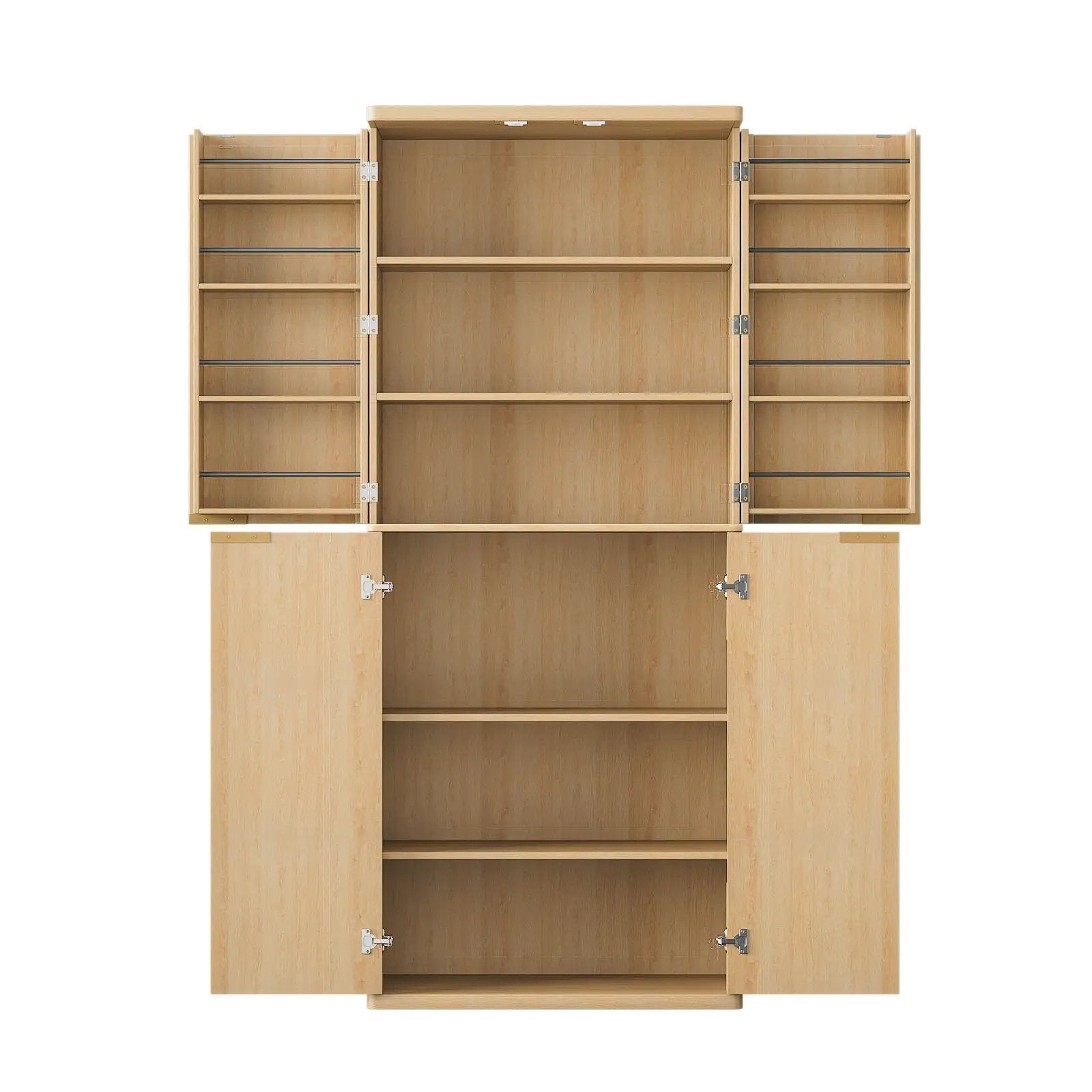 Kitchen Pantry Cabinet With 6 Doors
