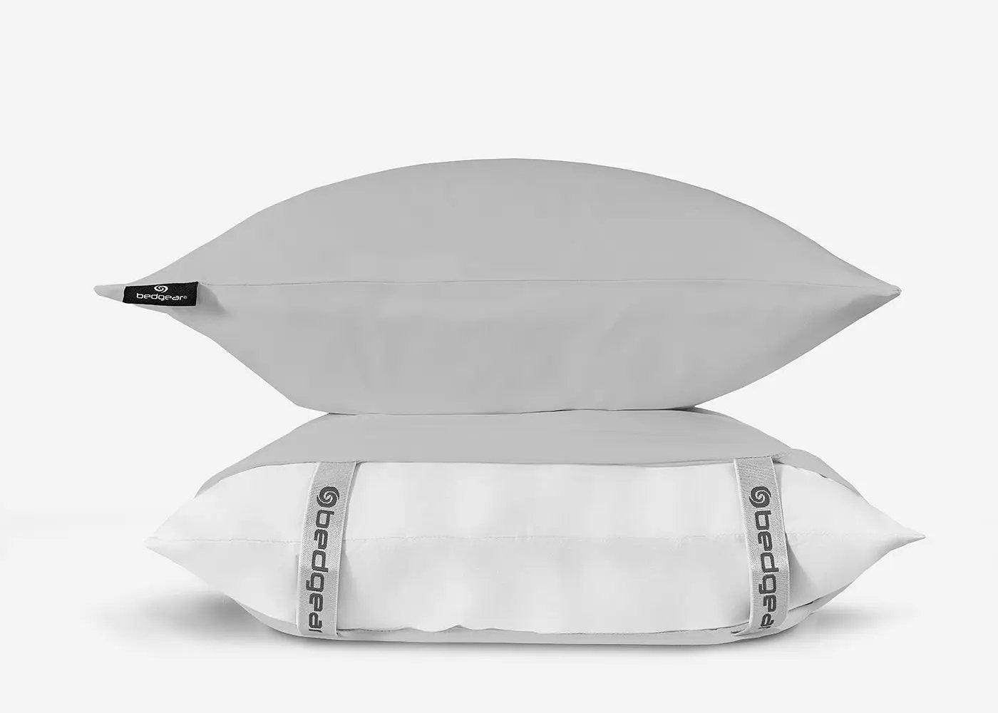 BedGear Ver-Tex Pillowcase 2pc Set, Light Grey, Queen by HouseOfZazla