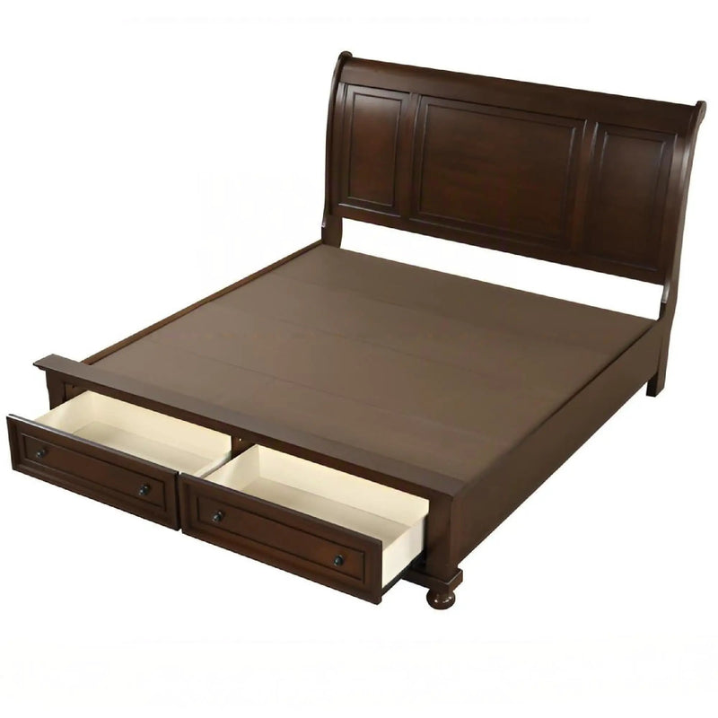 Meade - Sleigh Bed by HouseOfZazla