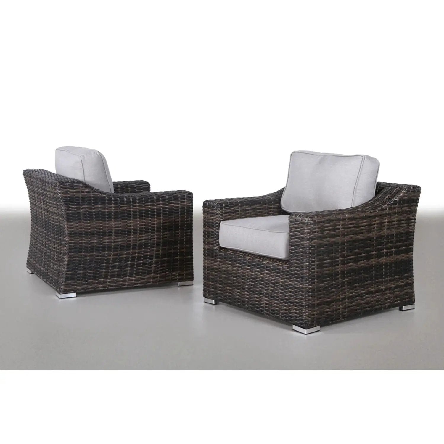 Modern Patio Chair With Cushions (Set of 2) - Brown by Unique Piece Furniture