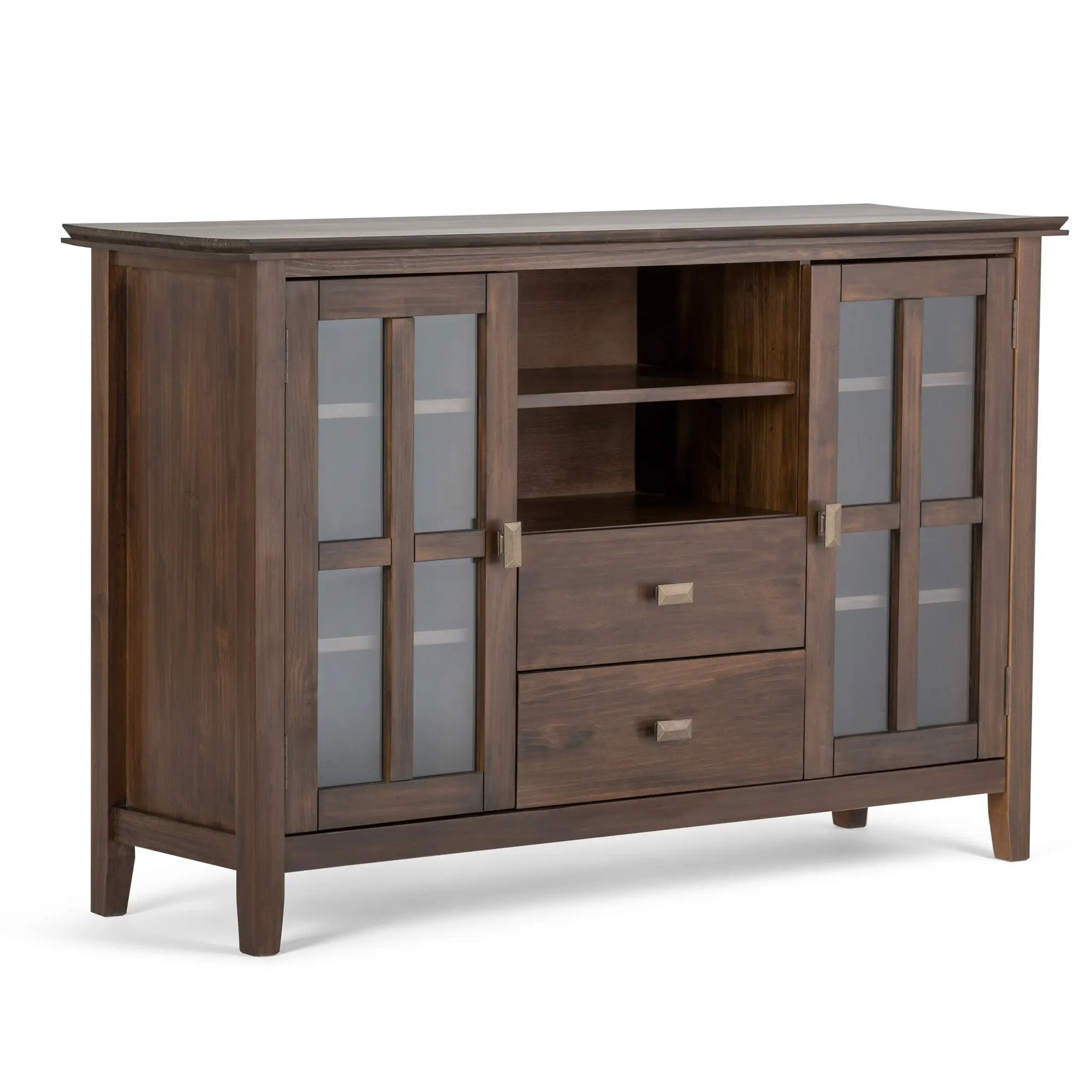 Artisan - Tall TV Media Stand - Natural Aged Brown by Unique Piece Furniture