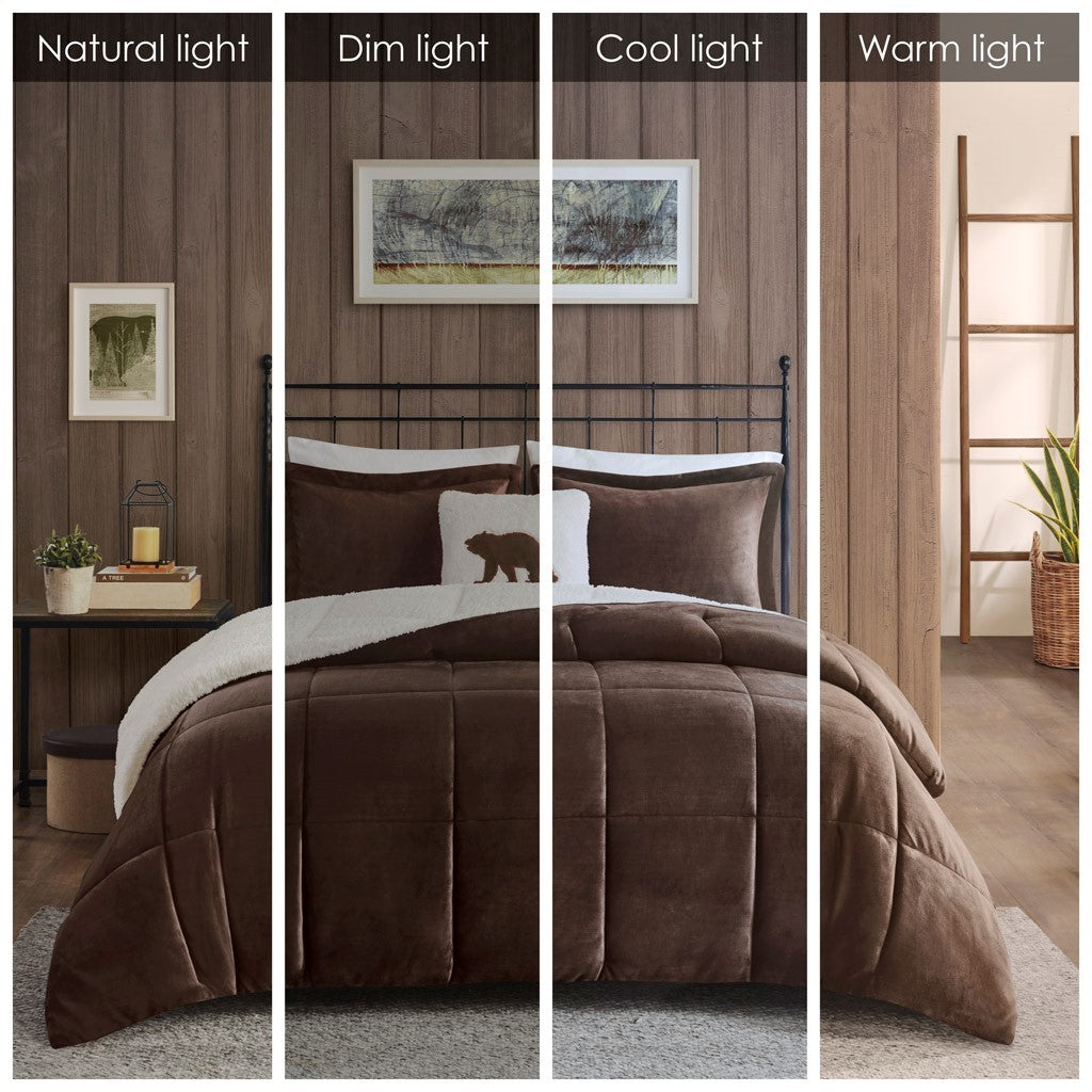 King Plush to Sherpa Down Alternative Comforter Set by HouseOfZazla