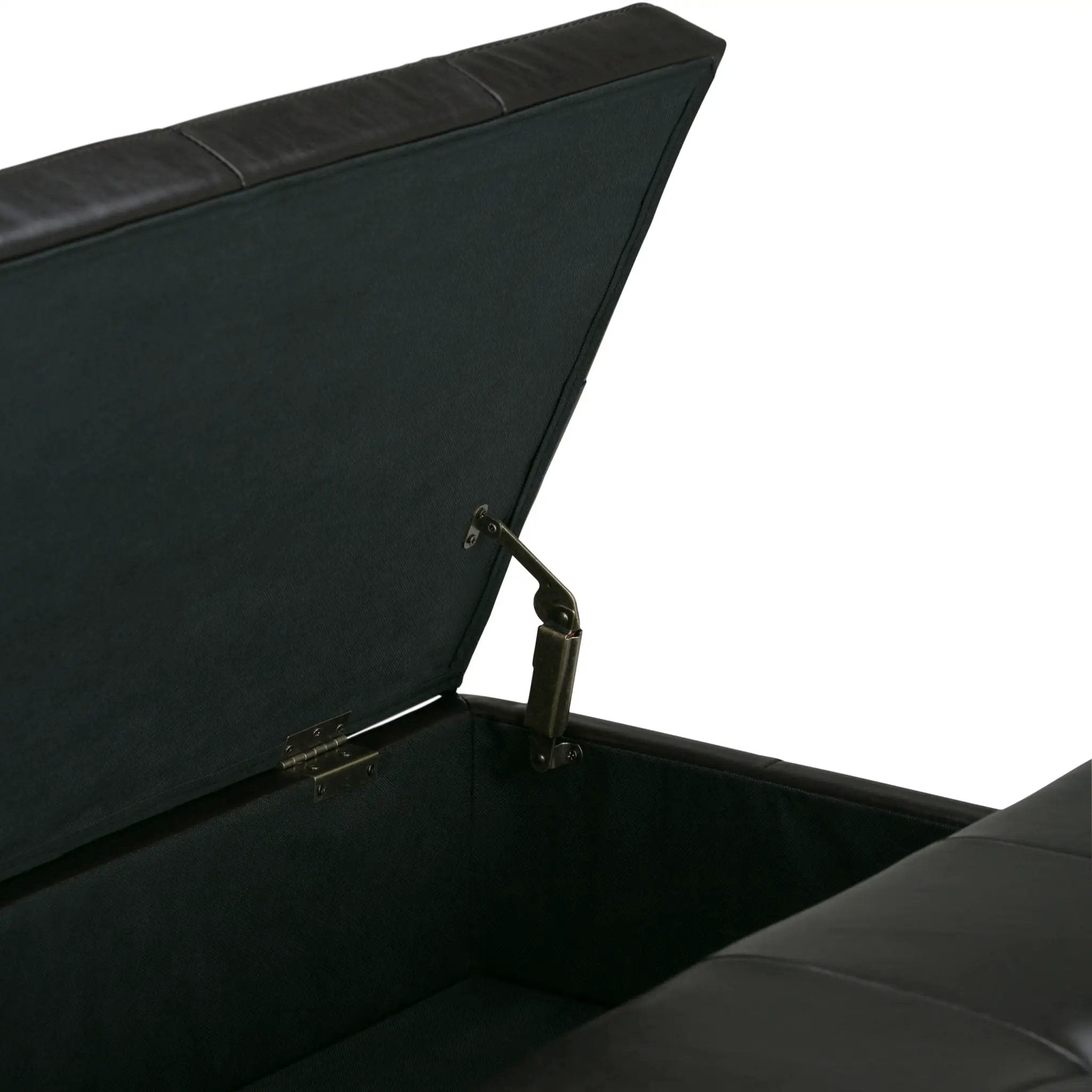 Dover - Square Coffee Table Storage Ottoman - Tanners Brown by Unique Piece Furniture