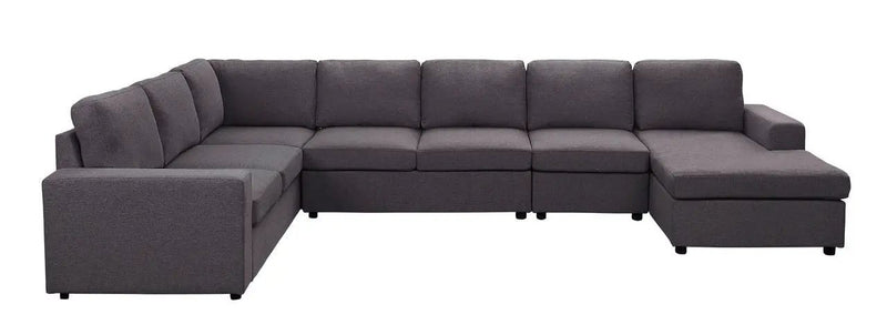 Tifton - 7 Seat Reversible Modular Sectional Sofa Chaise by Unique Piece Furniture