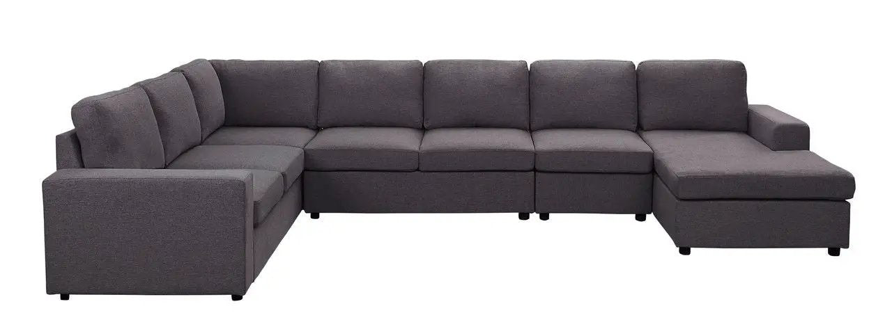 Tifton - 7 Seat Reversible Modular Sectional Sofa Chaise by HouseOfZazla