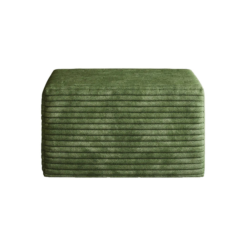 Green Sofa Ottoman – Plush Corduroy Fabric by HouseOfZazla