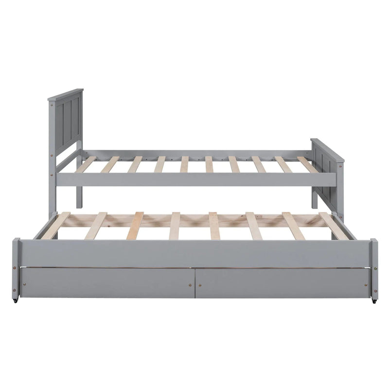 Platform Bed With Trundle And Drawers by Unique Piece Furniture