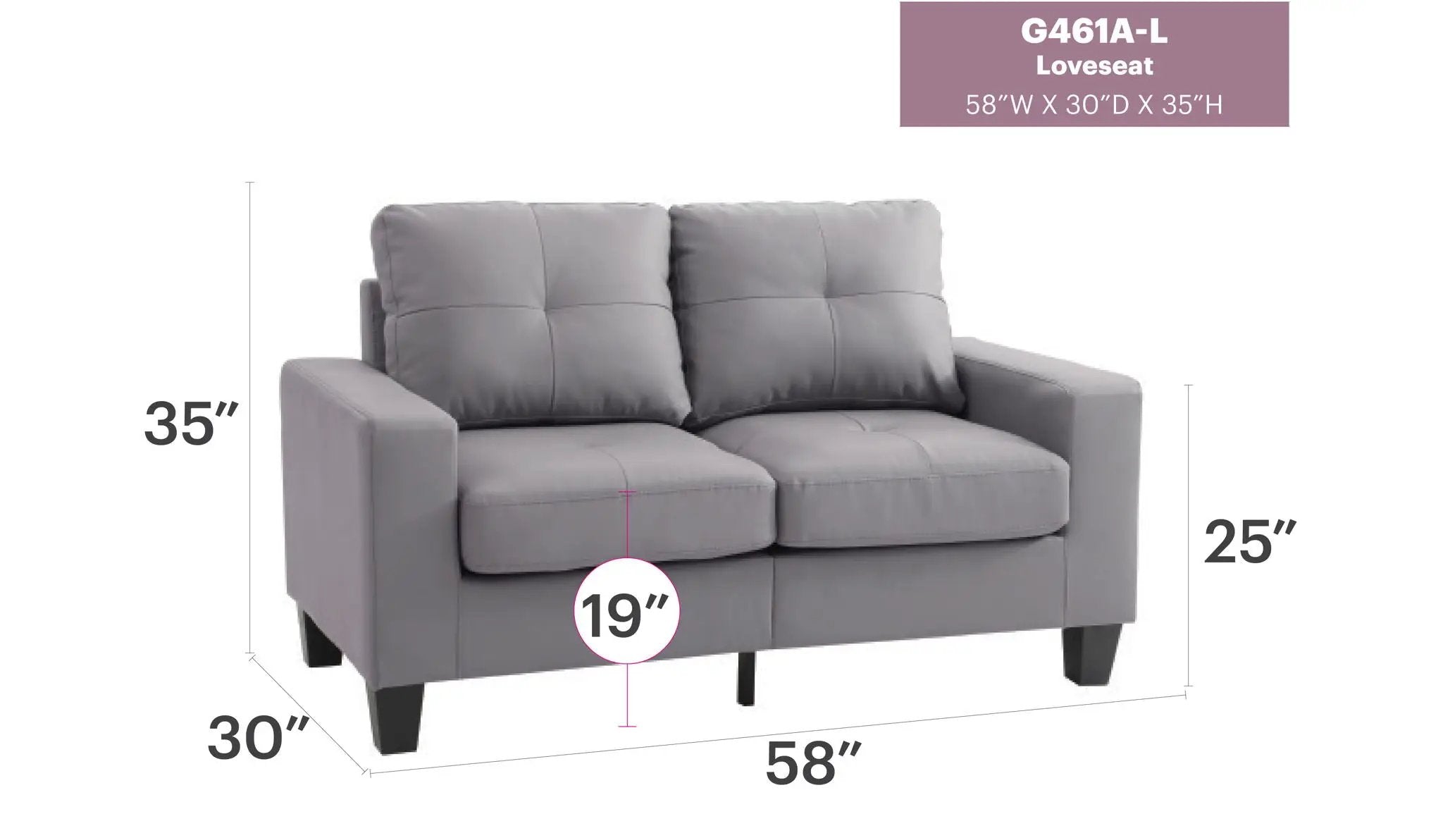 Upholstered Track Arm Loveseat For Cozy Spaces by HouseOfZazla