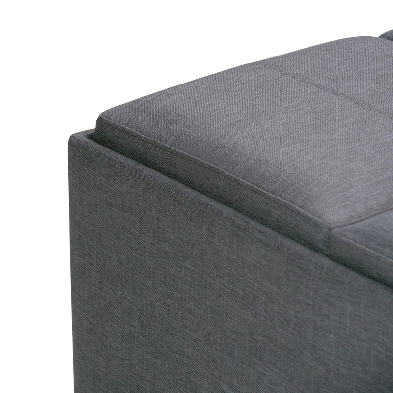 Avalon - Square Coffee Table, Storage Ottoman by HouseOfZazla