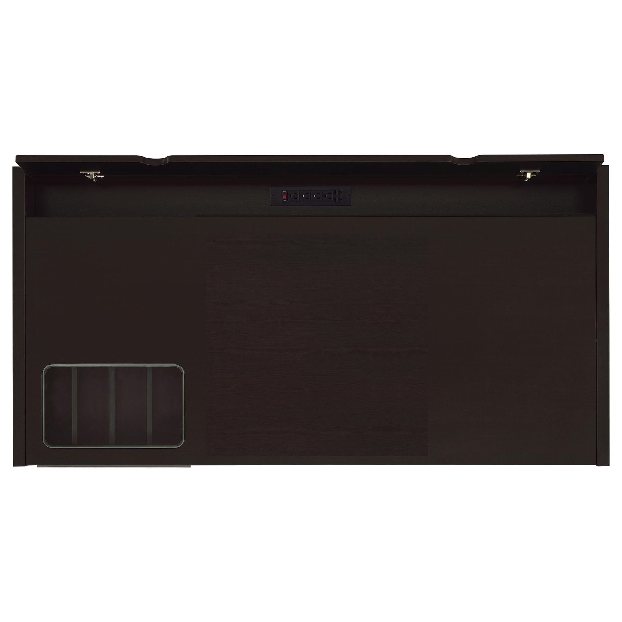 Halston - 3 Drawer Office Computer Desk With Keyboard Tray - Cappuccino by HouseOfZazla