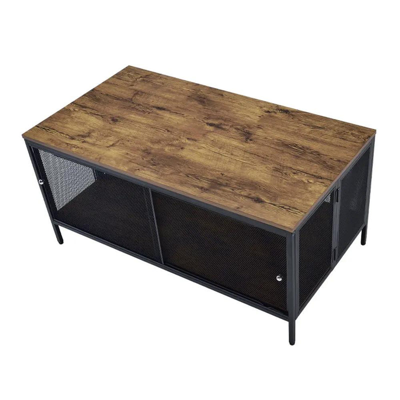 Winam - Coffee Table - Antique Oak & Black by Unique Piece Furniture