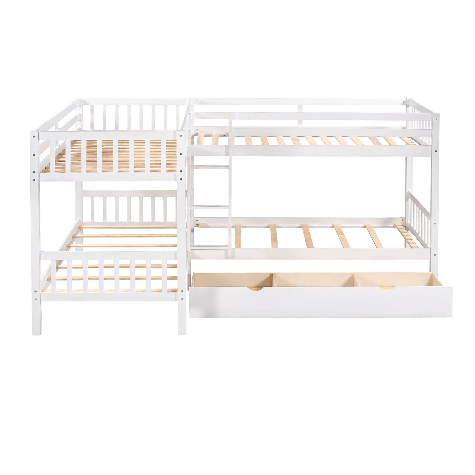 L Shaped Bunk Bed With Drawers by HouseOfZazla
