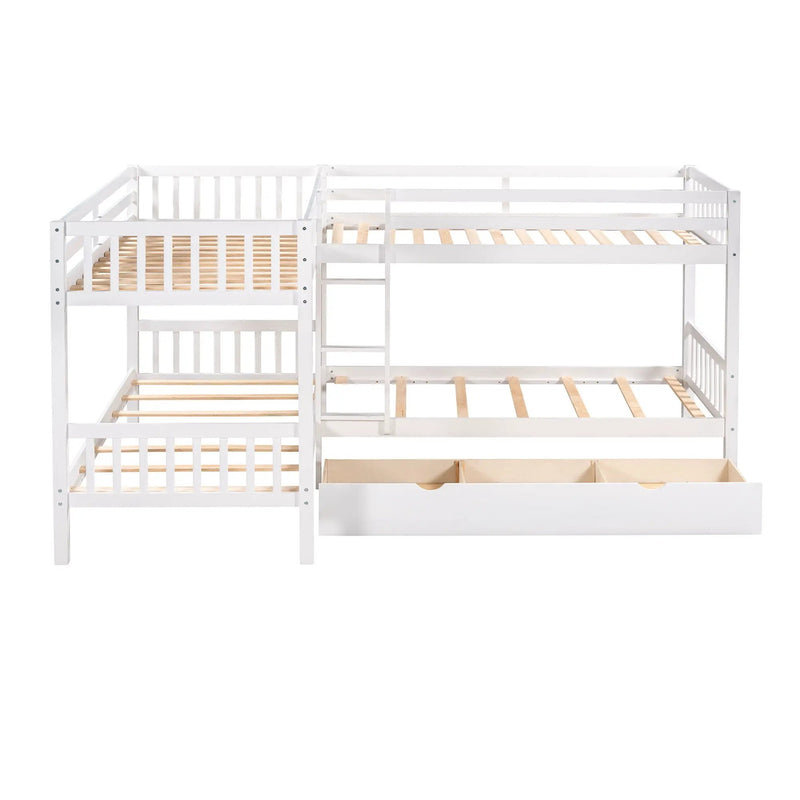 L Shaped Bunk Bed With Drawers by HouseOfZazla