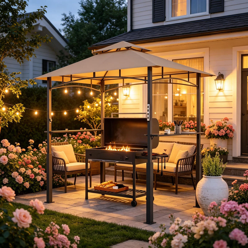Double-Tiered Barbecue Gazebo Shelter by HouseOfZazla