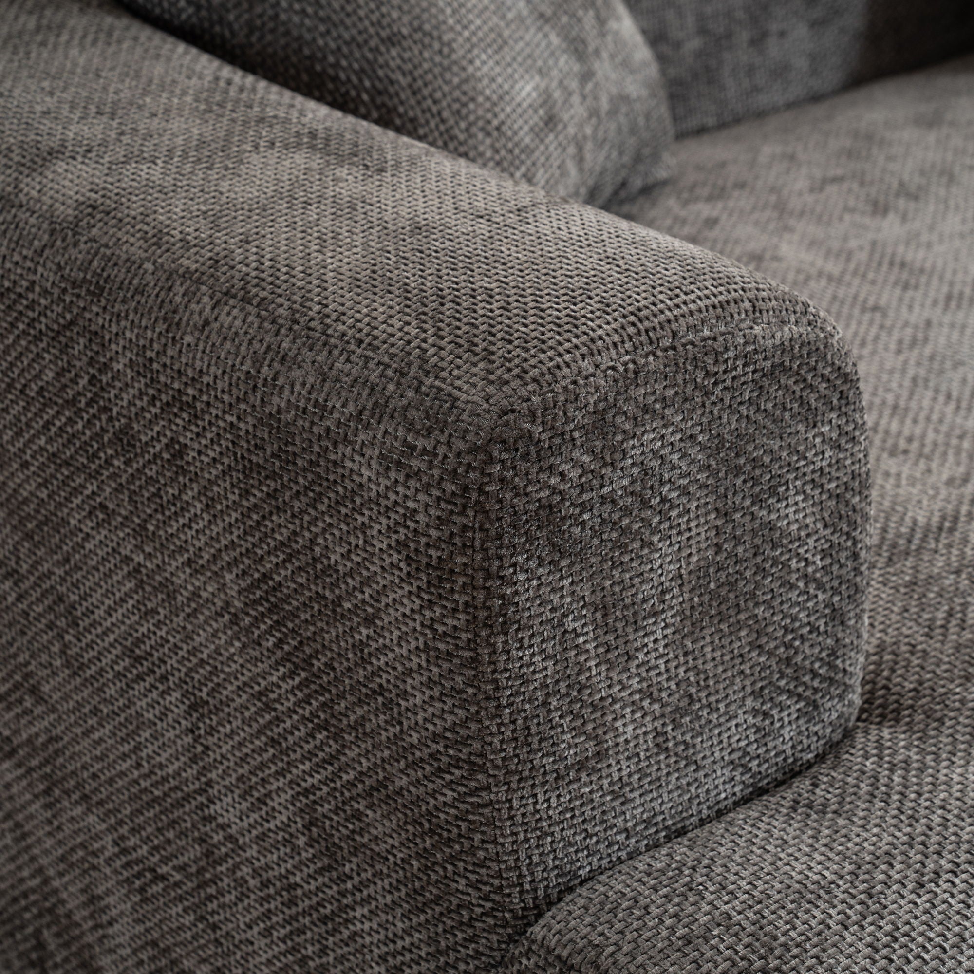 Modern Style Ultra Smooth Curved Sofa With 3 Pillows by HouseOfZazla