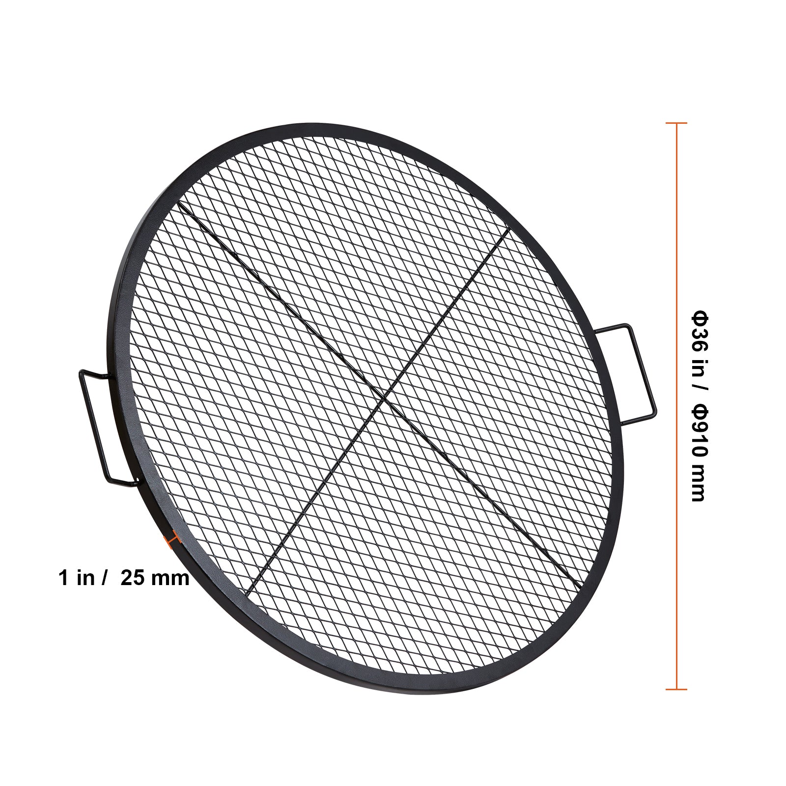 X-Marks Fire Pit Grill Grate, 36 Inch by HouseOfZazla