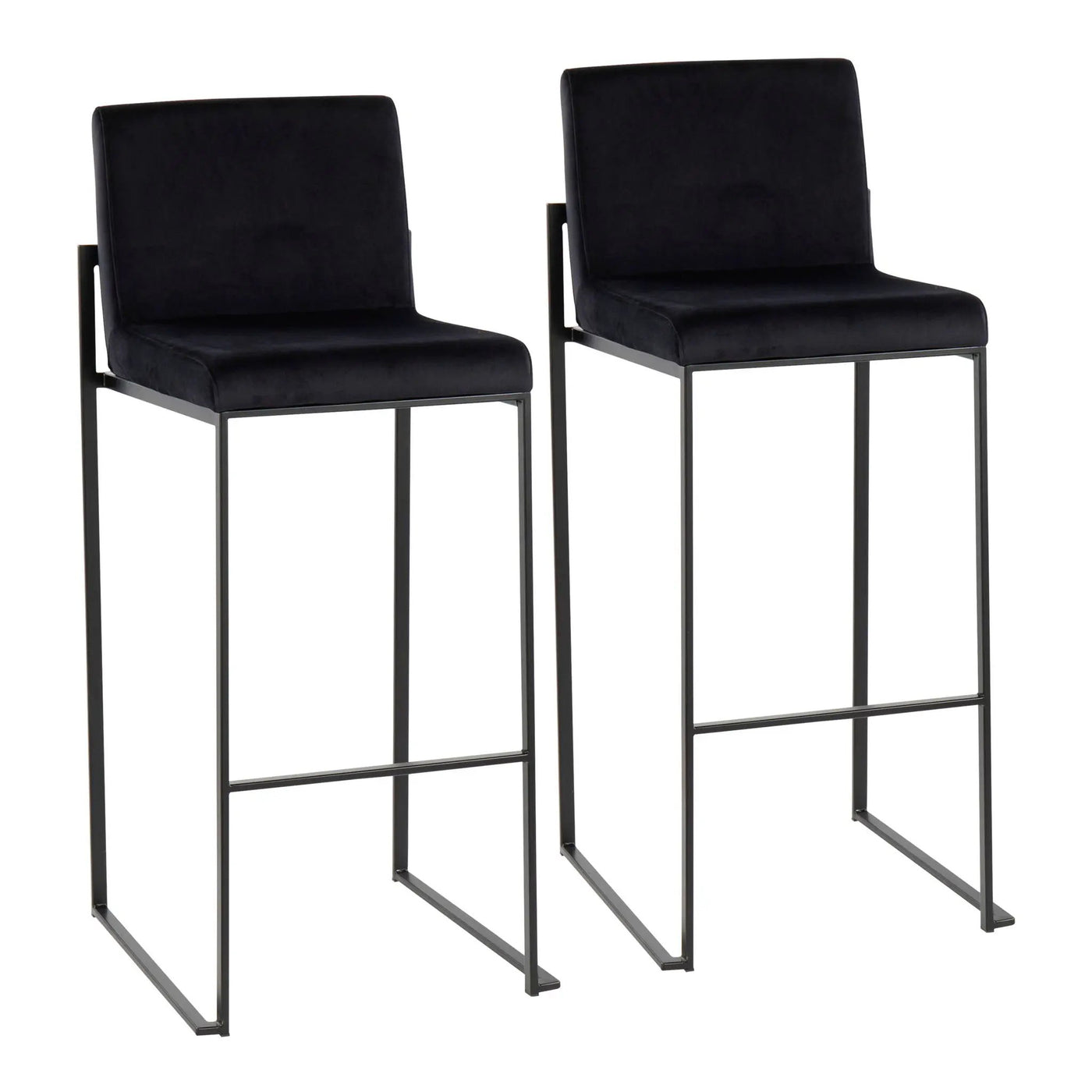 Fuji - Contemporary High Back Barstool Elegant Design by HouseOfZazla