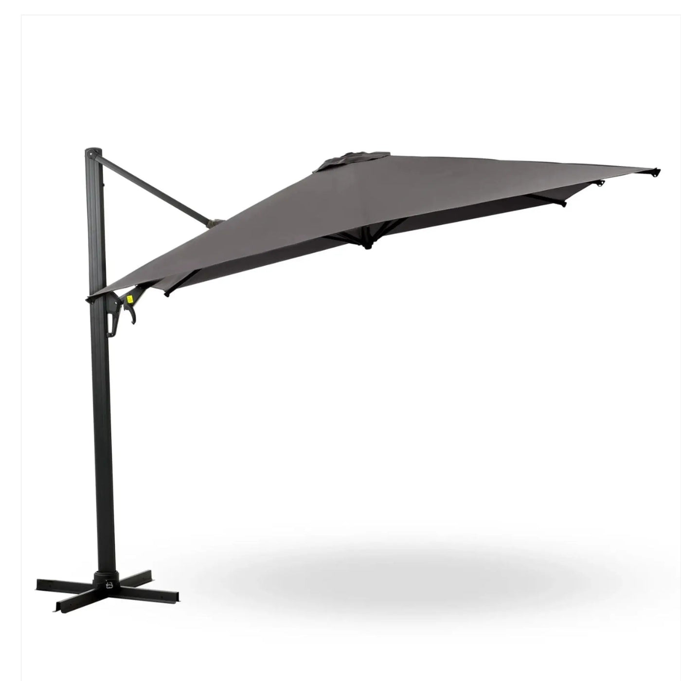 Round Cantilever Patio Umbrella With 360 Rotation & Infinite Tilt Adjustment by HouseOfZazla
