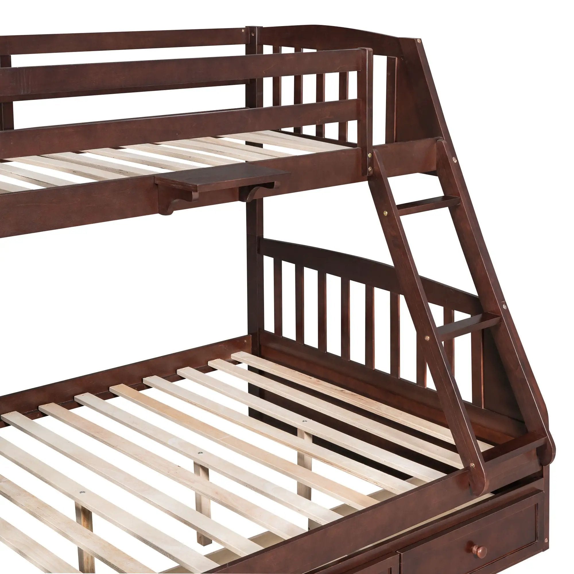 Bunk Bed With Drawers, Ladder And Storage Staircase by HouseOfZazla
