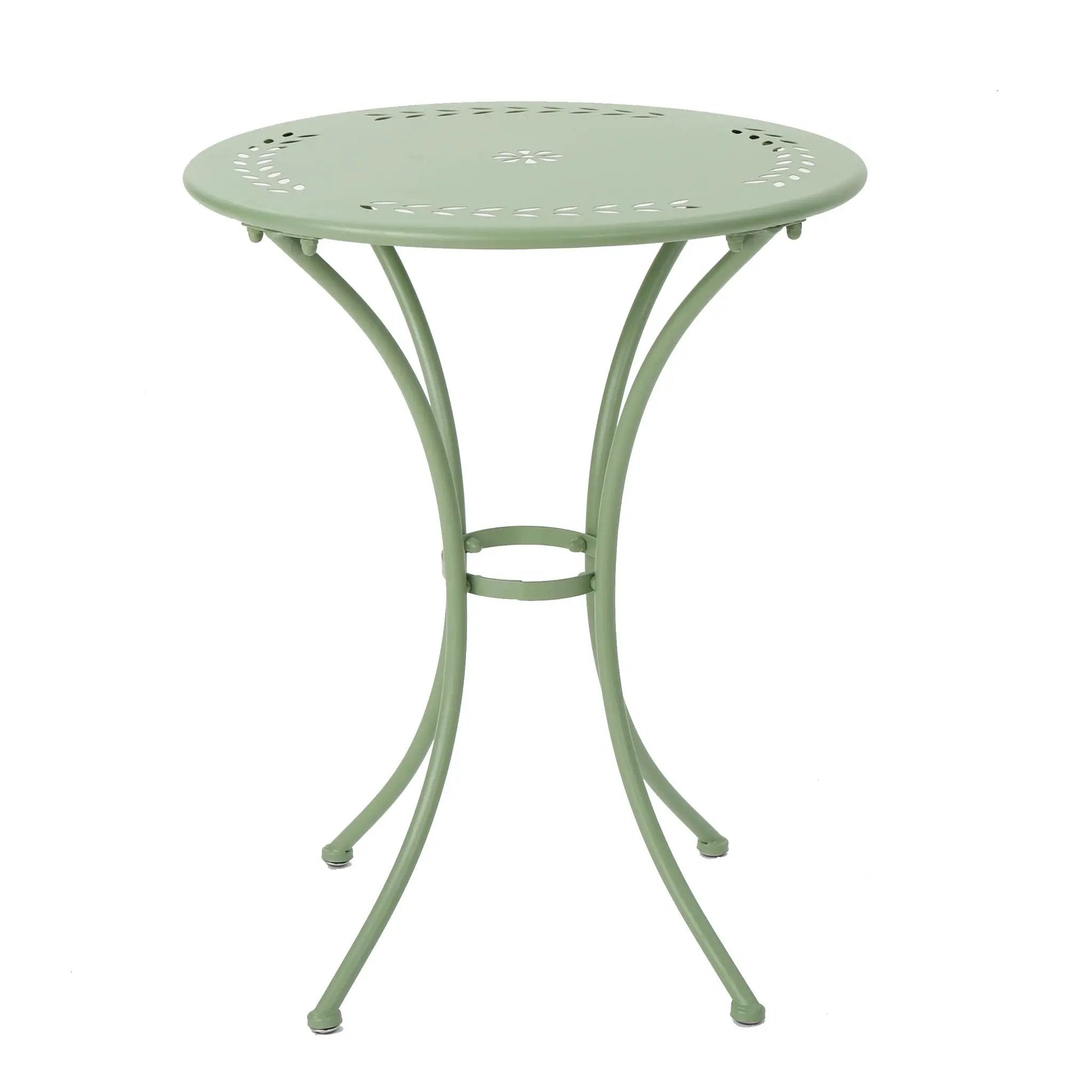 Ambrosia - 3 Piece Bistro Set With Leaf Motifs Top And Seat by HouseOfZazla