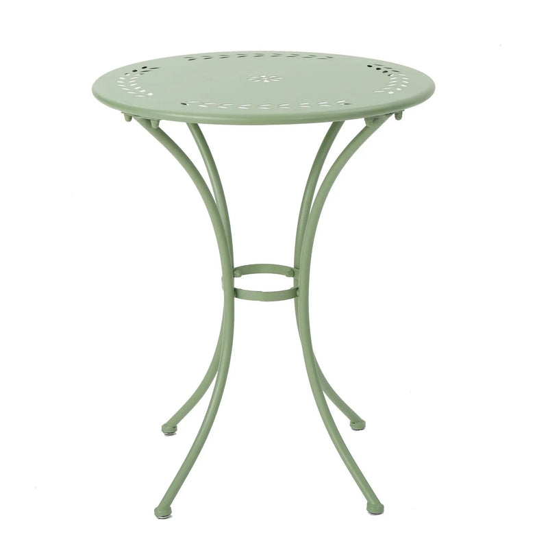Ambrosia - 3 Piece Bistro Set With Leaf Motifs Top And Seat by HouseOfZazla