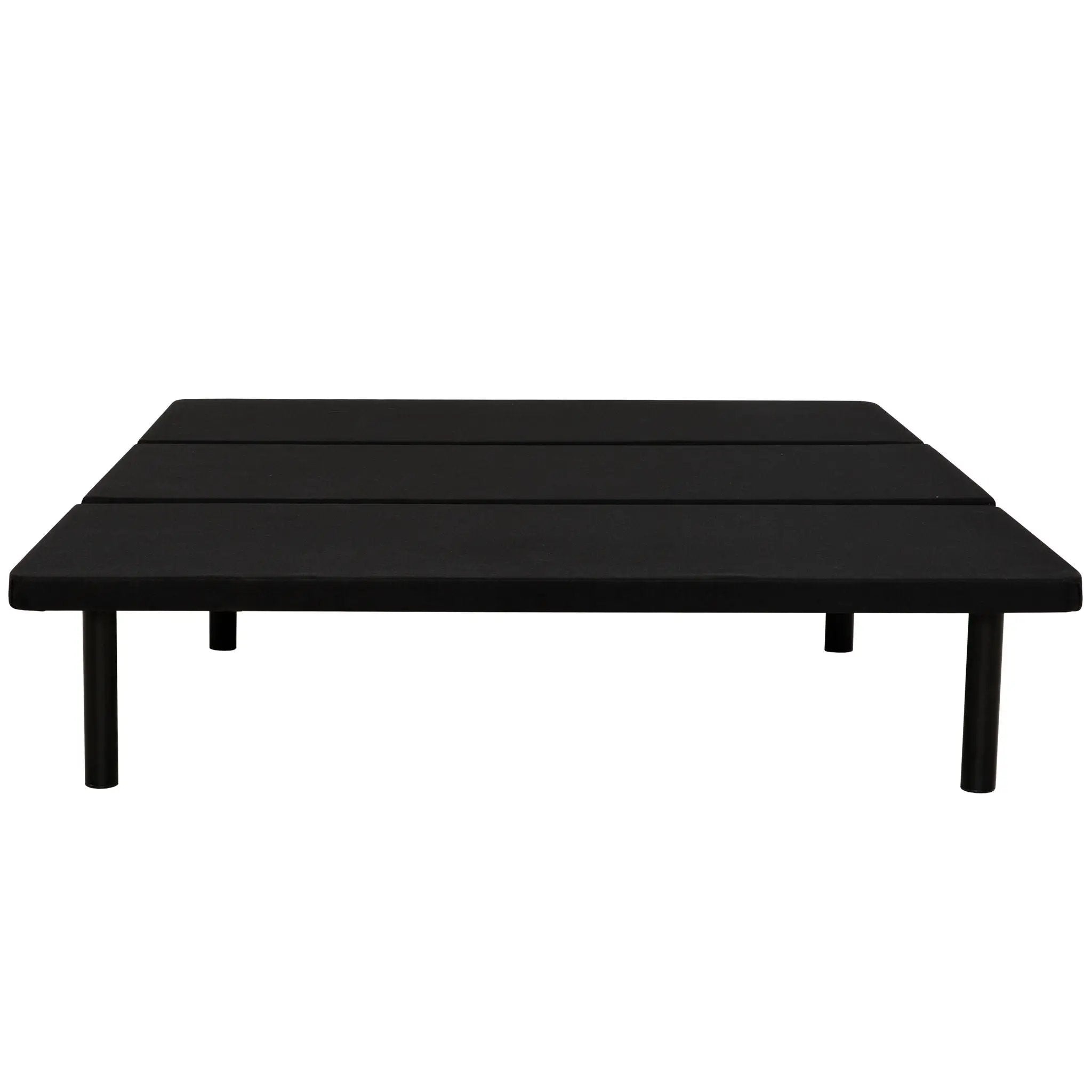Queen Size Platform Bed Frame, Bedroom Furniture Metal Bed Foundation Base - Black by HouseOfZazla