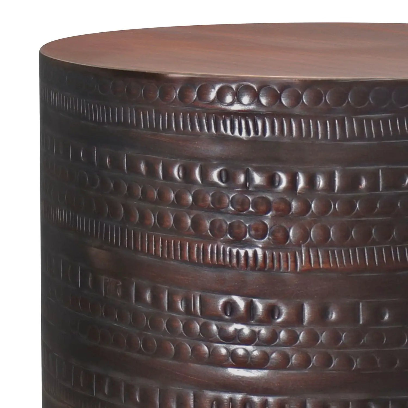 Johnsen - Handcrafted Large Metal Accent Table by HouseOfZazla