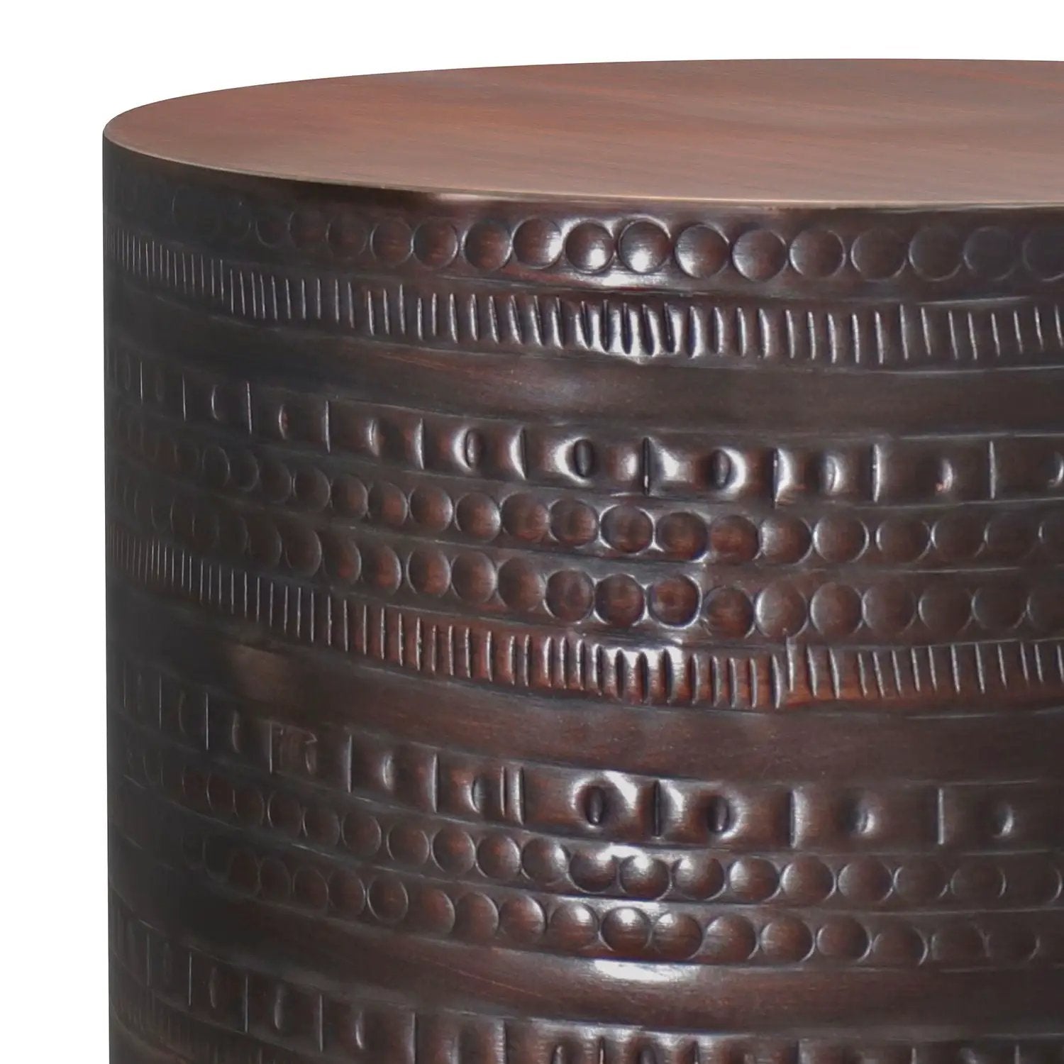 Johnsen - Handcrafted Large Metal Accent Table by HouseOfZazla