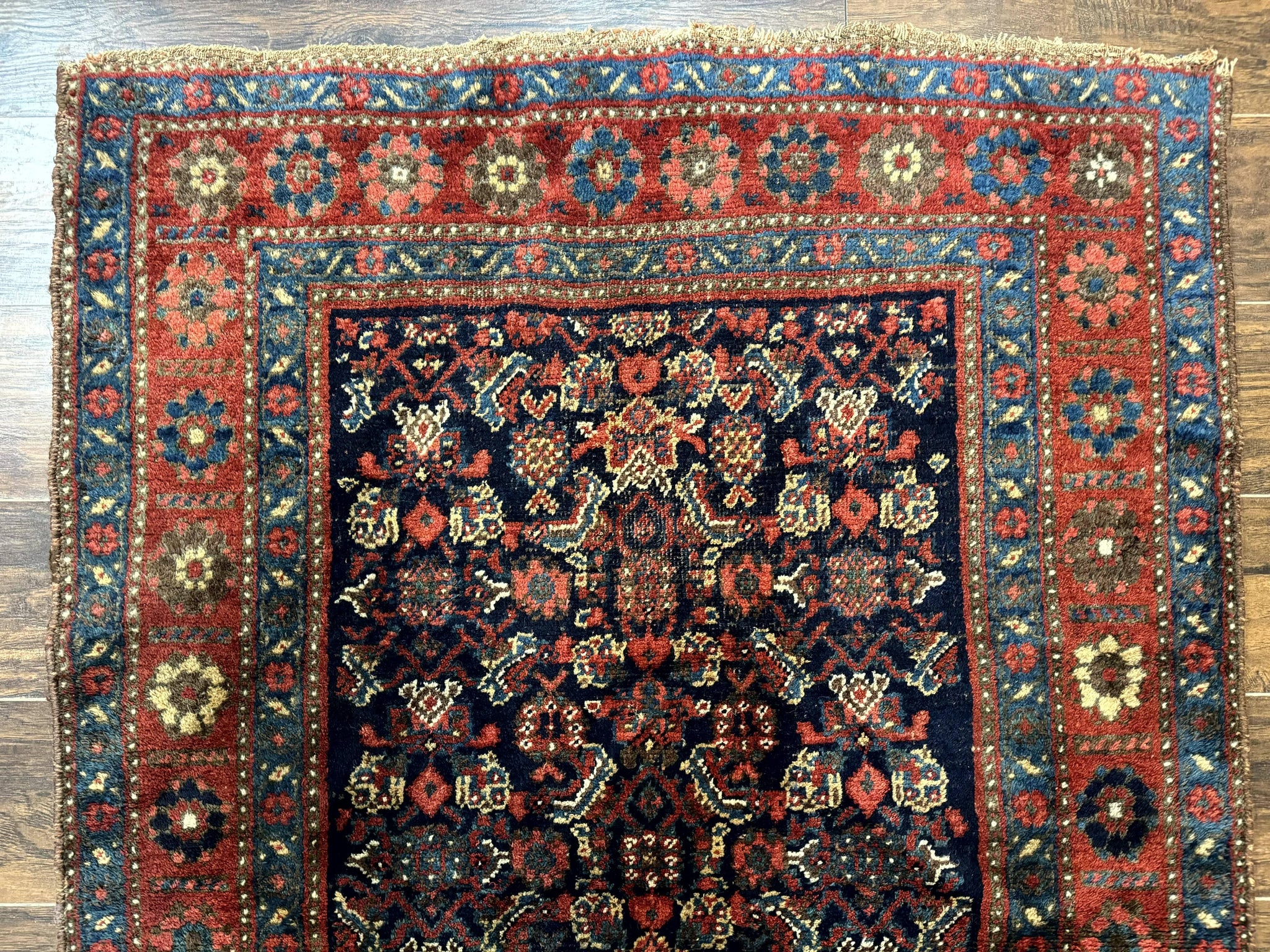 Antique Persian Tribal Rug 4x6, Kurdish Rug by Jewel Rugs