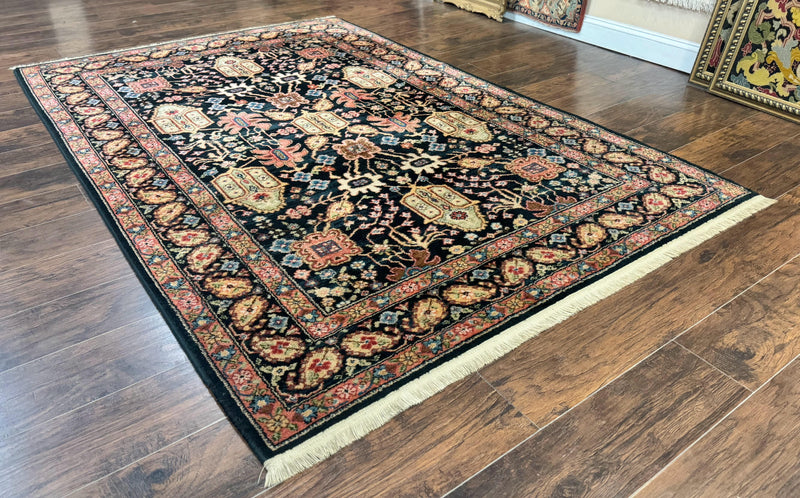 Karastan Rug 5.9 x 8.6, Chahar Mahal #604, Wool Vintage Discontinued Karastan Carpet by Jewel Rugs