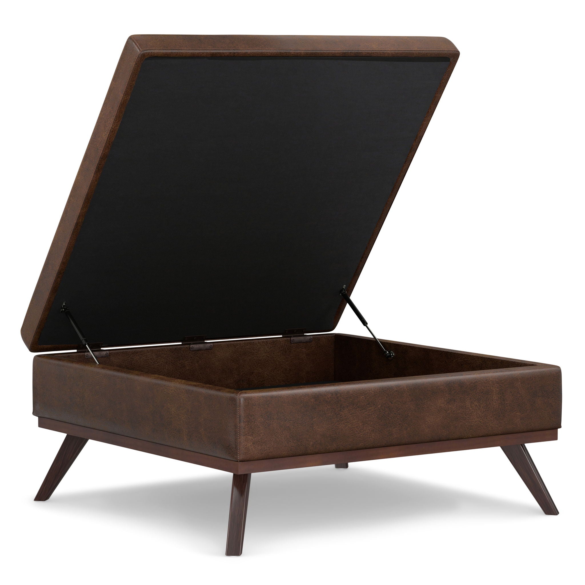 Owen - Multifunctional Square Coffee Table Storage Ottoman by HouseOfZazla