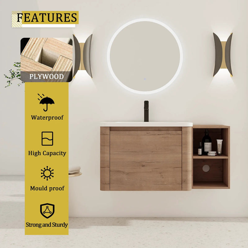 40'' Wall-Mounted Bathroom Vanity by HouseOfZazla