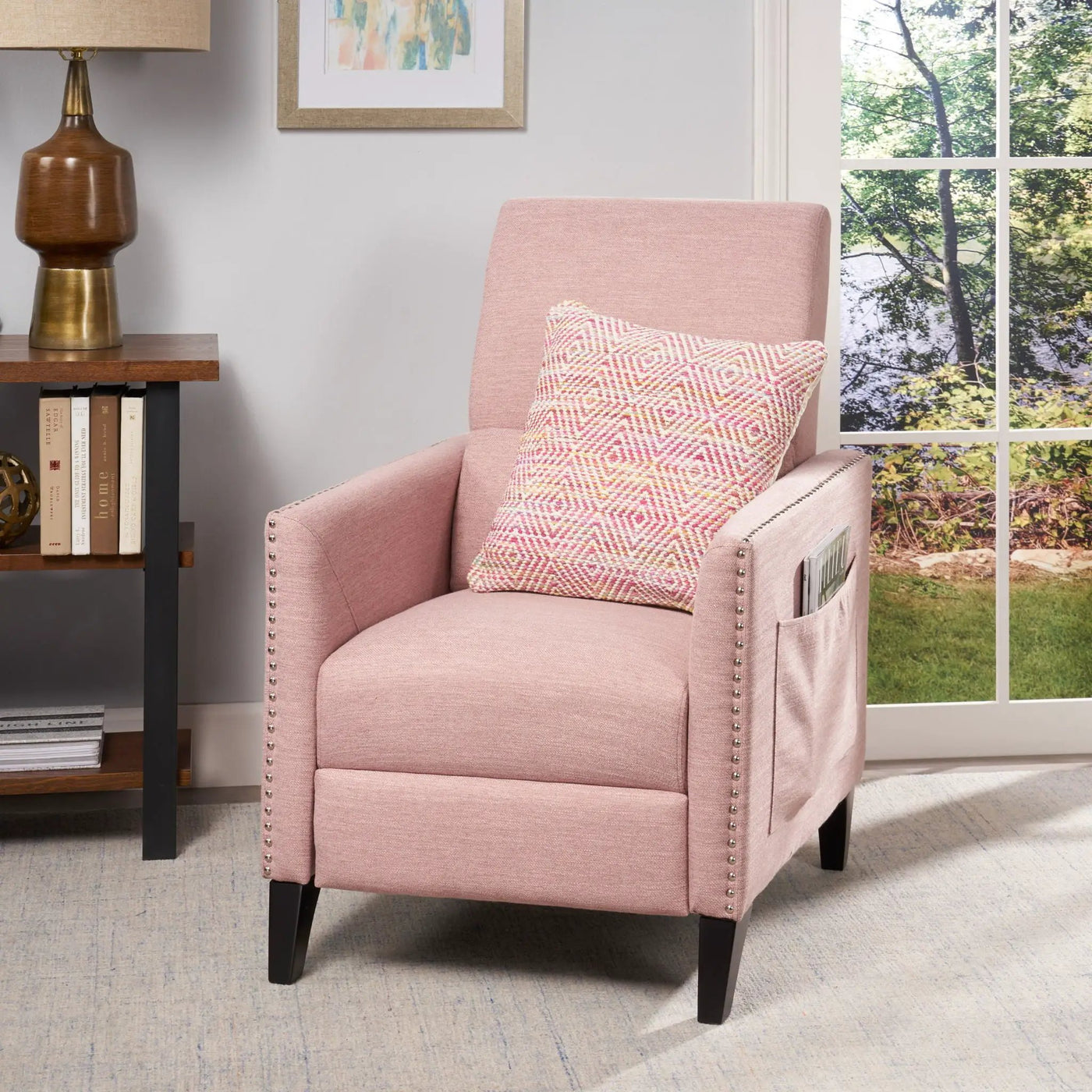 Kiersten - Contemporary Fabric Pushback Recliner by Unique Piece Furniture