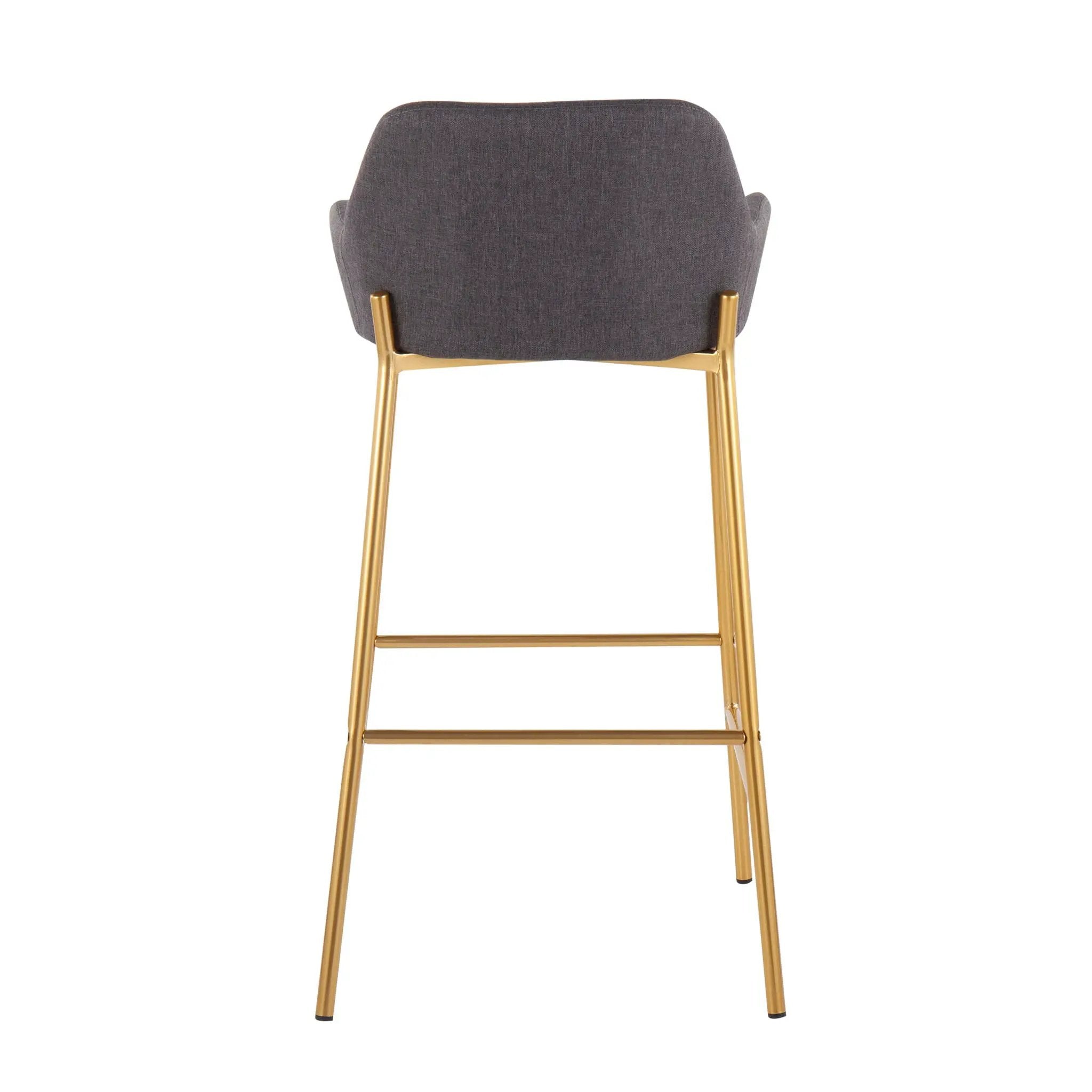 Daniella - Contemporary / Glam Fixed Height Bar Stool (Set of 2) by Unique Piece Furniture