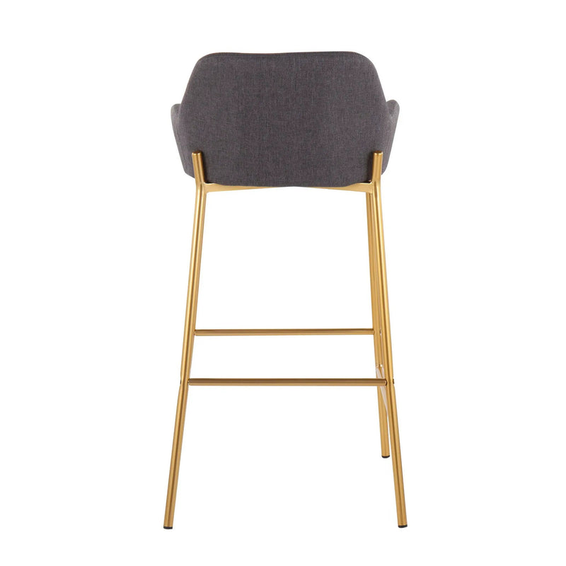Daniella - Contemporary / Glam Fixed Height Bar Stool (Set of 2) by Unique Piece Furniture