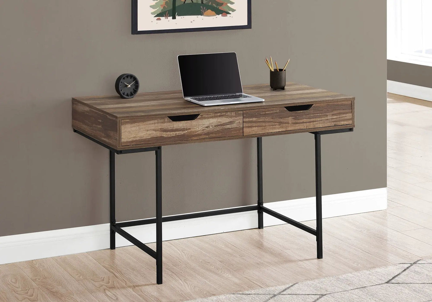 Computer Desk For Home Office, Laptop, Storage Drawers, Contemporary & Modern by Unique Piece Furniture