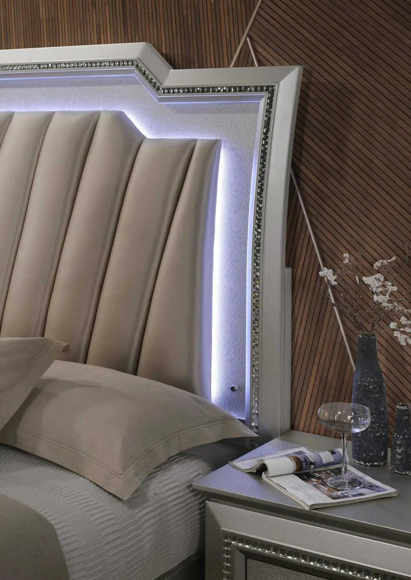 Kaitlyn Bed With LED & Storage by HouseOfZazla