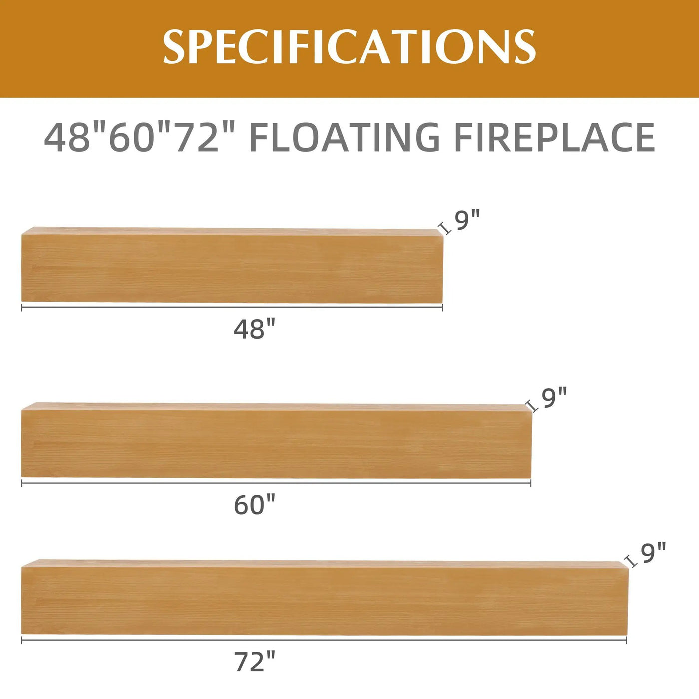 Fireplace Mantel Floating Shelf For Home Decor by Unique Piece Furniture