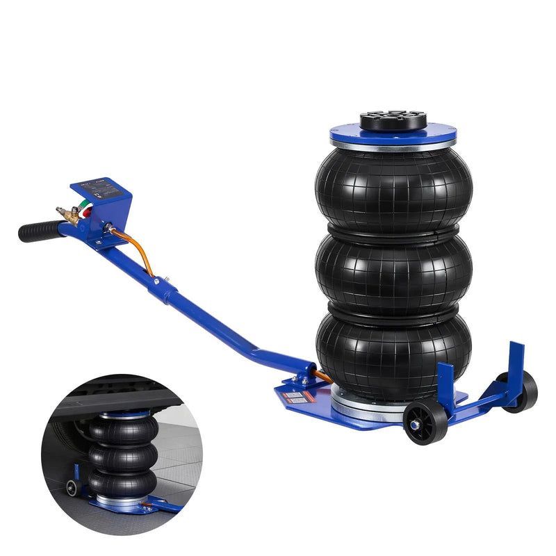 Air Jack, 3 Ton/6613 lbs Triple Bag Air Jack with Six Steel Pipes by HouseOfZazla
