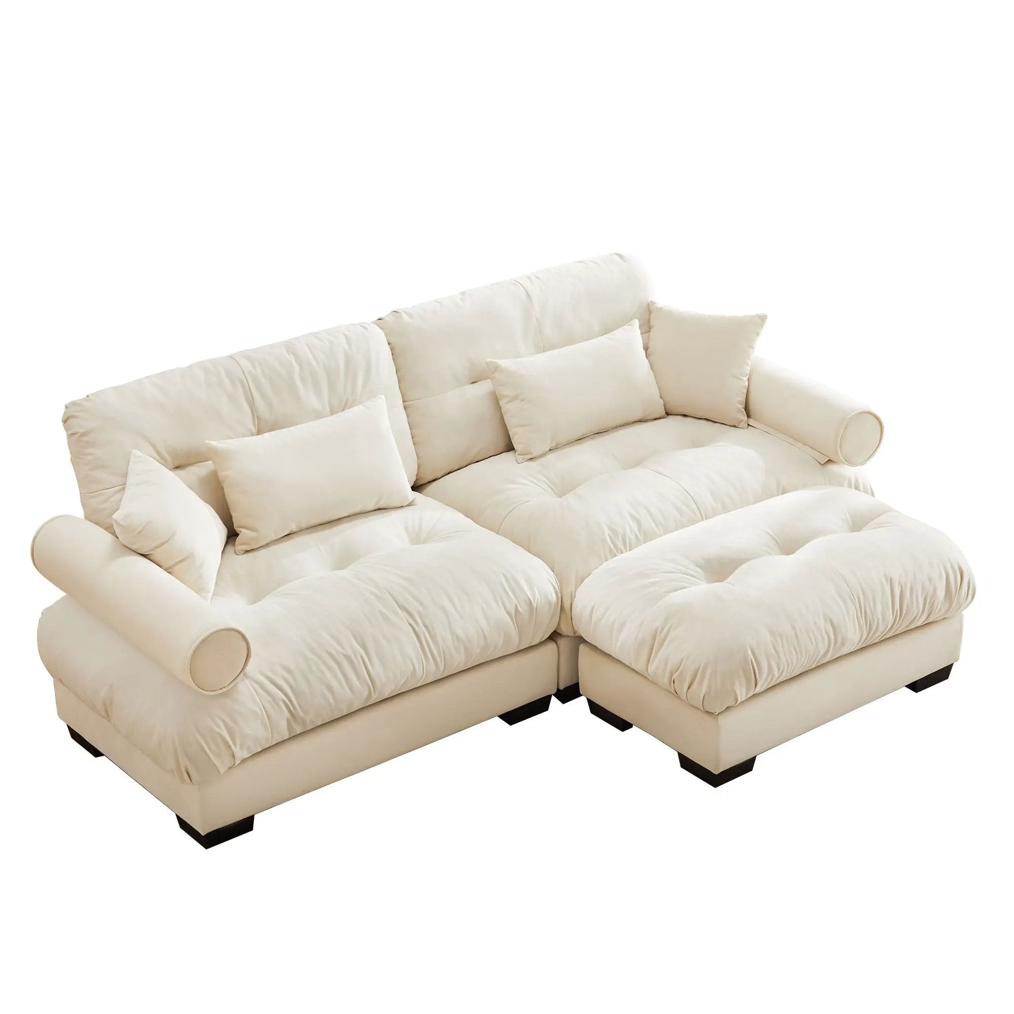 Super Comfort Oversized Modular Sectional Sofa With Movable Ottoman by Unique Piece Furniture