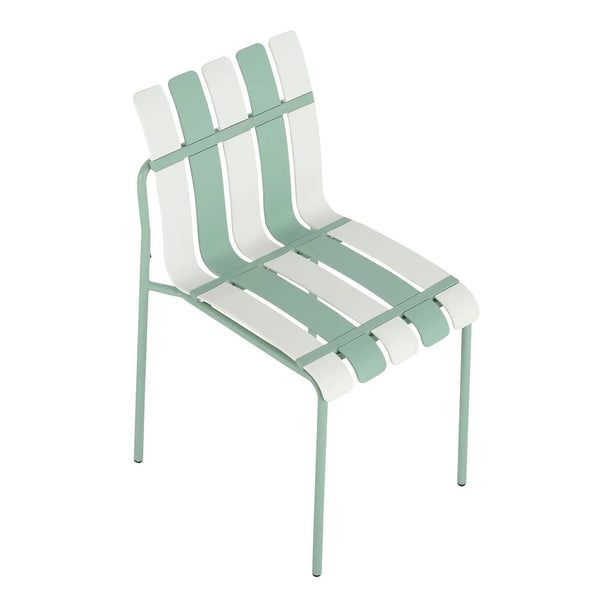 4 Piece Set Of Modern Color Block Designed Single Chairs