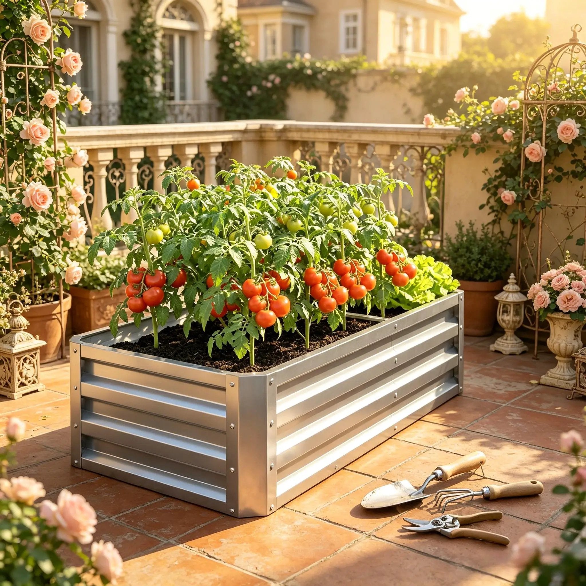 Galvanized Raised Garden Bed, 4' x 2' x 1' by HouseOfZazla