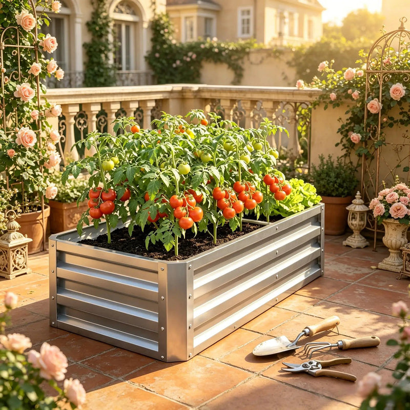 Galvanized Raised Garden Bed, 4' x 2' x 1' by HouseOfZazla