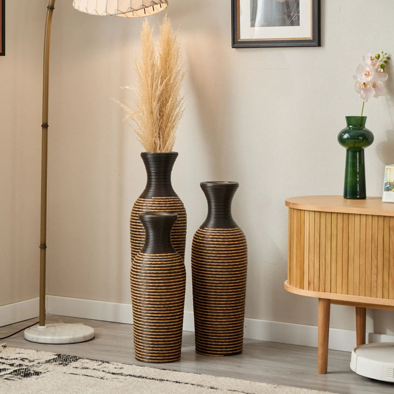 Classic And Neat Floor Vase, High Independent Flower Stand (Set of 3) by HouseOfZazla