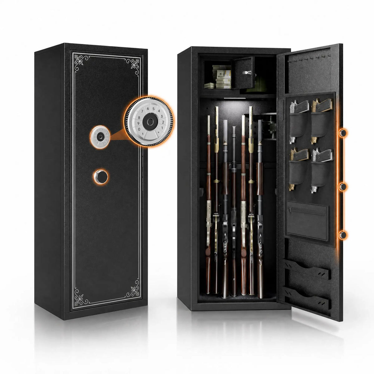 Biometric Large Gun Safe with Fingerprint Password Lock