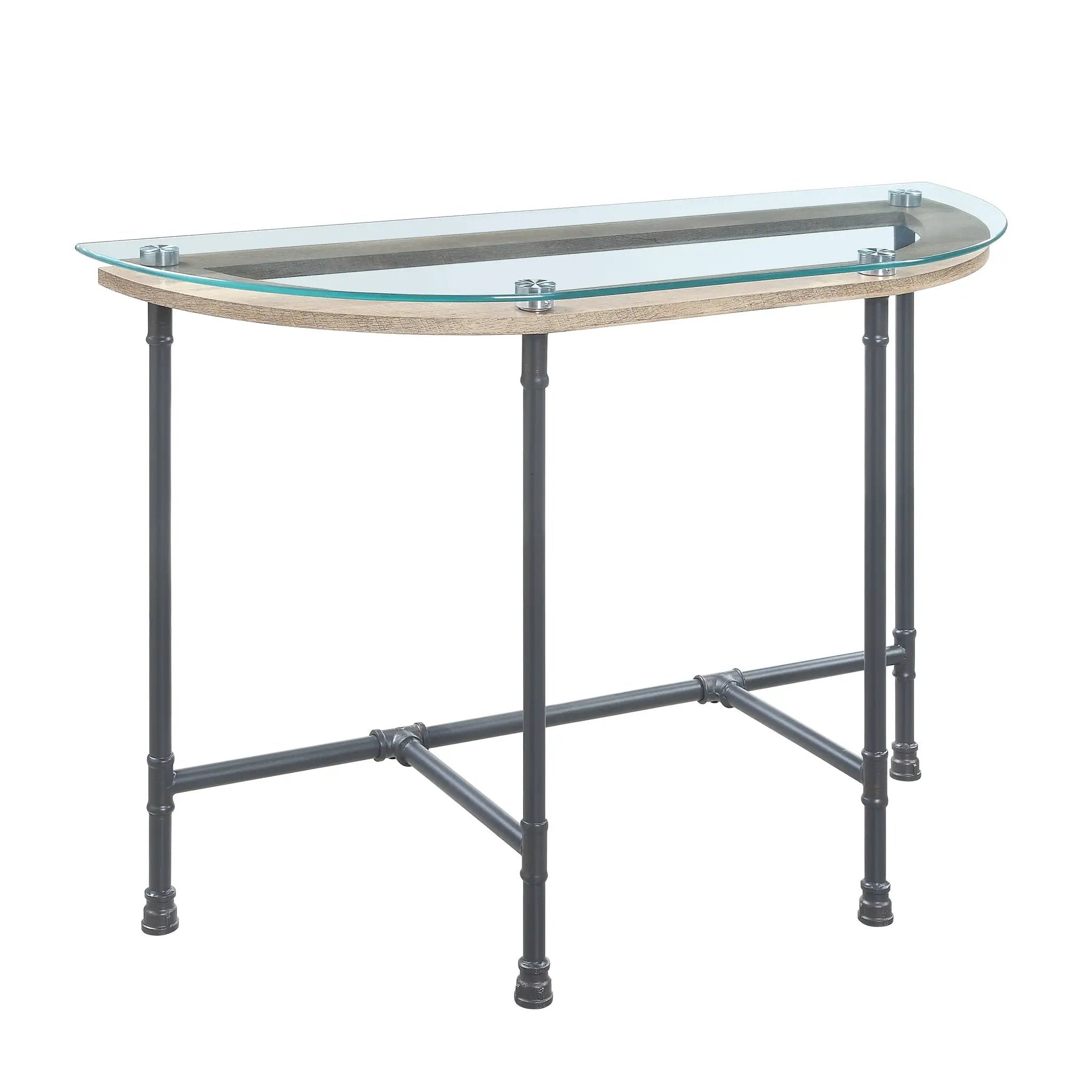 Brantley Clear Glass & Sandy Table by HouseOfZazla