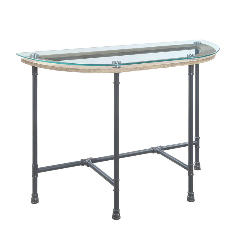 Brantley Clear Glass & Sandy Table by HouseOfZazla