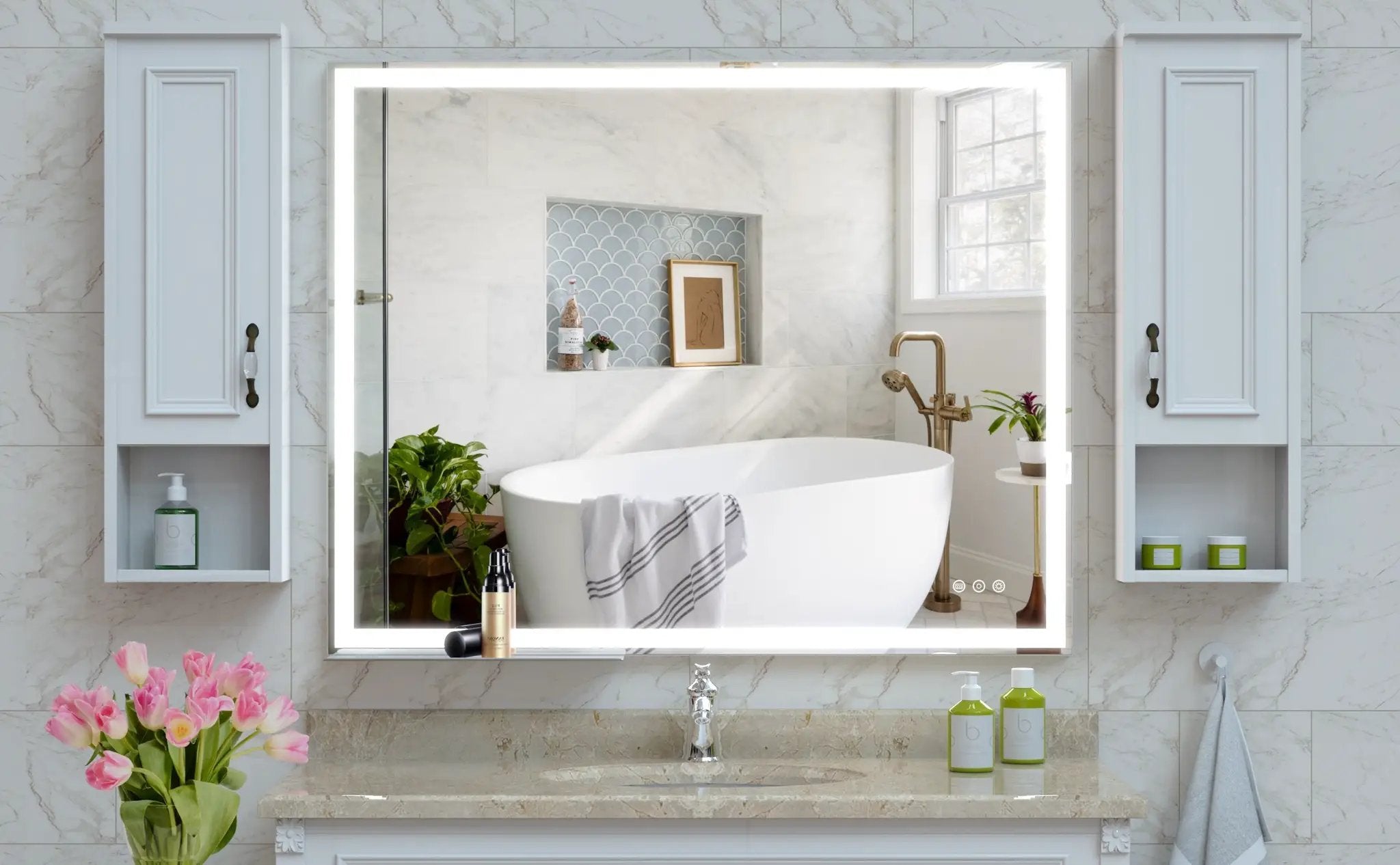 32x40 Inch LED Bathroom Vanity Mirror by HouseOfZazla