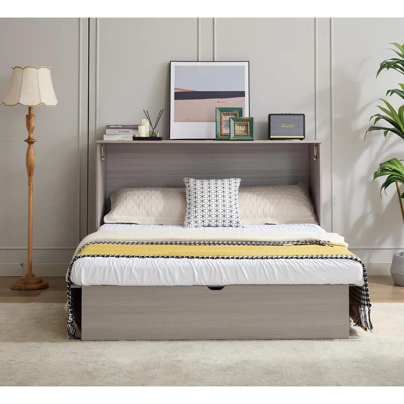 Cabinet Bed with Storage and Foam Mattress by HouseOfZazla